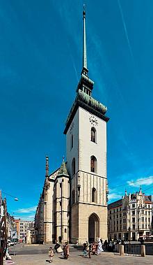 The tall tower of the Church of St. James
