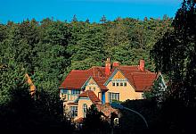 Die Villa des berühmten Architekten Dušan Jurkovič in der herrlichen städtischen Umgebung des Wilson-Waldes
