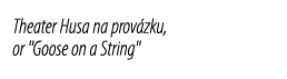 Theater Husa na prov zku, or \“Goose on a String\"