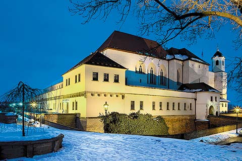 Hrad Špilberk Brno, večerní pohled, foto: Libor Sváček