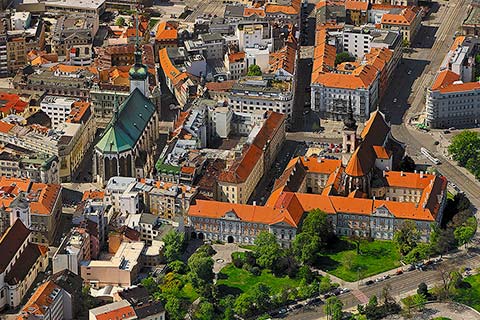 Brno – letecký pohled, foto: Libor Sváček