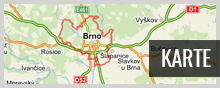 Brno auf der Landkarte