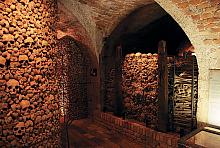 Im Brünner Beinhaus entdeckten die Archäologen 700 Jahre alte Särge